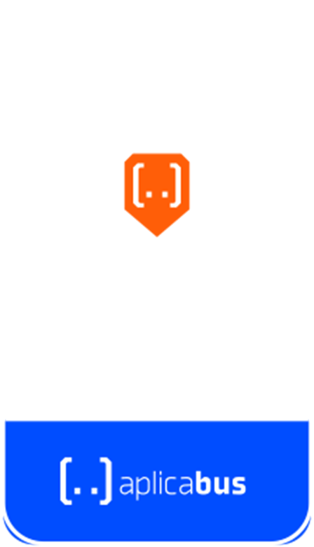 Aplicabus logo, solução de transporte escolar eficiente, integrada e segura, destacando tecnologia, gerenciamento e aplicativo de rotas escolares para facilitar a mobilidade estudantil.